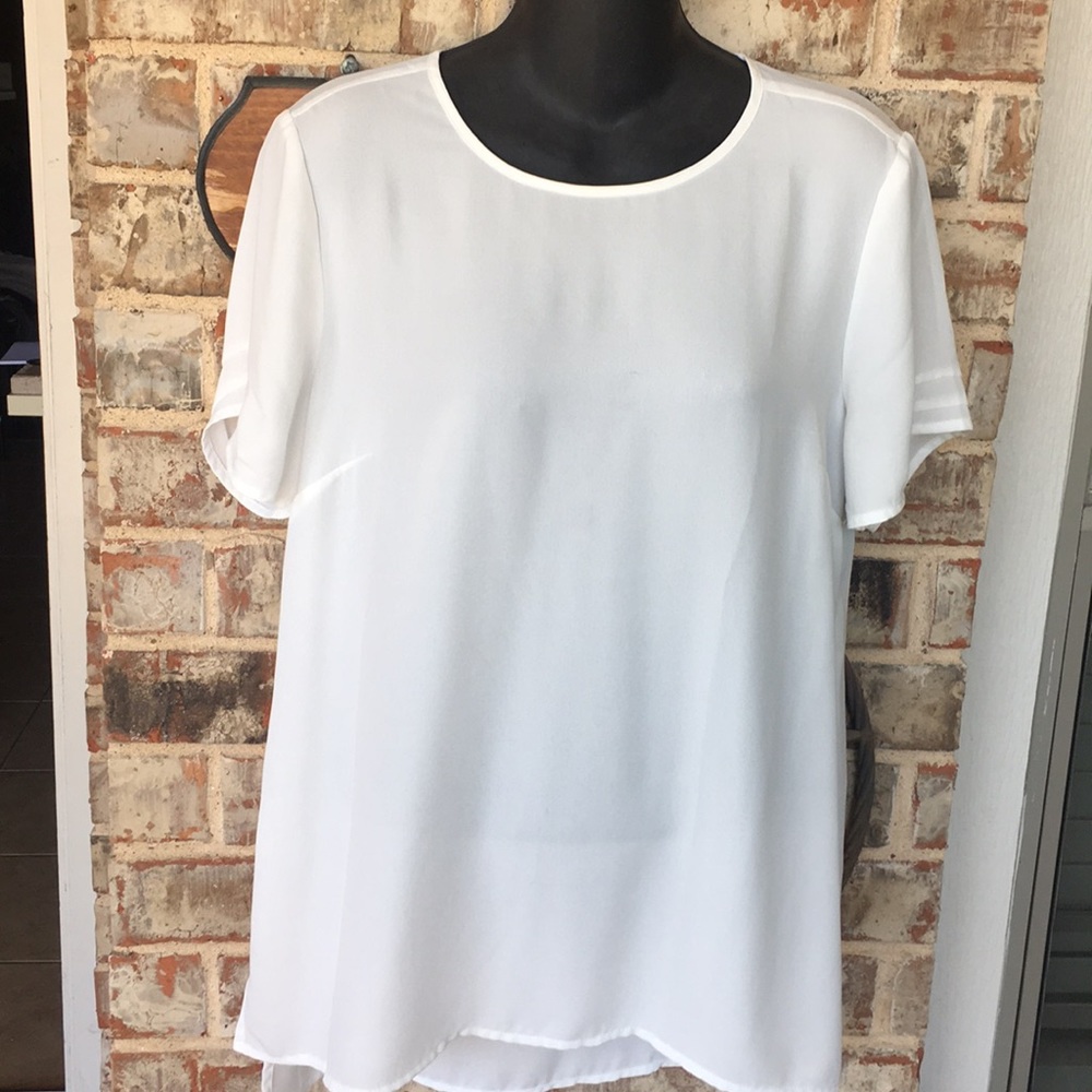 Blouse top Chiffon top Off white elegant top DR2 S